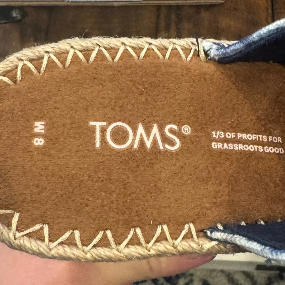 TOMS Monica Espadrille Wedge Sandal (NWOT)